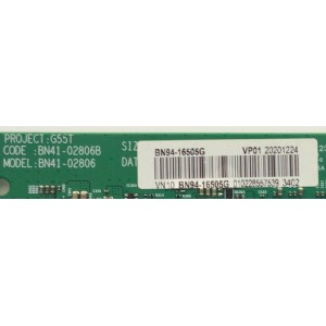MAIN PARA MONITOR SAMSUNG / NUMERO DE PARTE BN94-16505G / BN41-02806B / BN9416505G / 06505G / PANEL CY-PT270KGHV1H / DISPLAY SG2701G01-A VER.2.1 / MODELO LC27G55YQWNXZA / C27G55TQWN / 